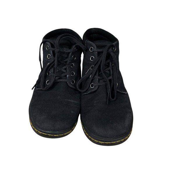 Dr. Martens Belmont Black Canvas Ankle Boots Size 7 - Picture 2 of 12